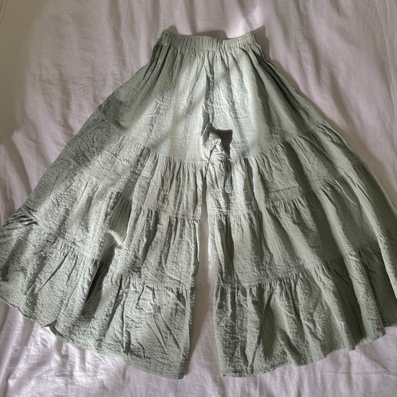 SOLD Chicwish Sunny Days Wide-Leg Pants Sage Green (XS/S) - Picture 1 of 5